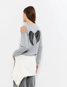 Jersey de mujer con logo y alas - Brownie - FashionsVida