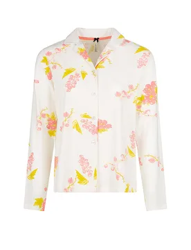 Pyjamashirt creme S damen - Short Stories - FashionsVida