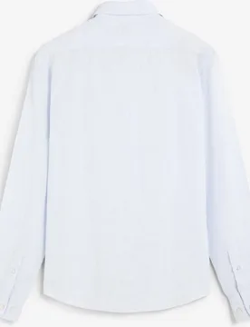 Camisa de lino de hombre regular fit lisa - Scalpers - FashionsVida