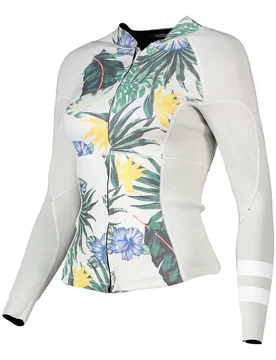 T-shirt Thermique à Manches Longues Et Zip Intégral Advantage Plus 1/1 Mm Sail S - Hurley - FashionsVida