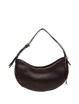 Consuelo' Leather Grab Bag - Dark Brown - Size: One Size - Cultured London - FashionsVida