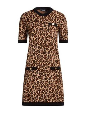 Mini-Kleid Damen Braun 32,36,38,40,42,44 Damen