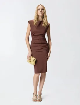 ALISSA ABITO LINO STRETCH SS26 - PINKO - FashionsVida