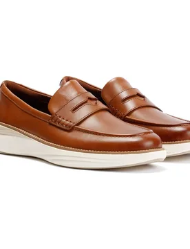 Øriginalgrand Horizon Leather Mens Tan Penny Loafers - Brown - Size Uk 11 - Cole haan - FashionsVida