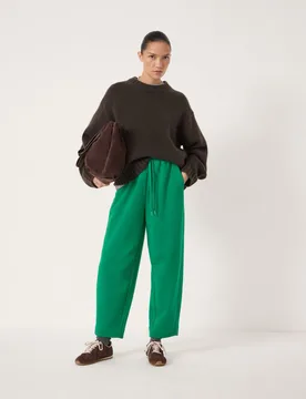 Cotton Rich Jack Barrel Leg Joggers Green female - hush - FashionsVida