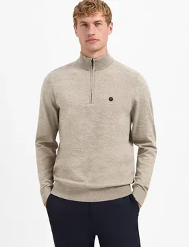 Pullover Half Zip 2 Coloured Melang male