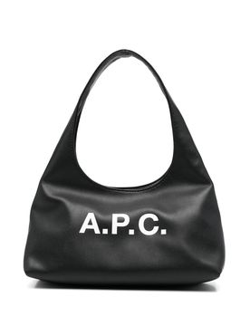 A. p.c. Mini Structured Bag with Magnetic Closure, Two Handles, Front Logo & Interior Pocket (13 cm x 26.5 cm x 4.5 cm)