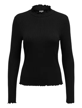 JDYFRANIKA L/ HIGHNECK TOP JR N female - S - FashionsVida