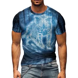 American Aesthetic, Men's 3D Printed Short-sleeved T-shirts Are Lightweight and Breathable Polyester Fabric