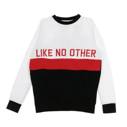 Felpa Girocollo Uomo Authentic Bethek White/black/red