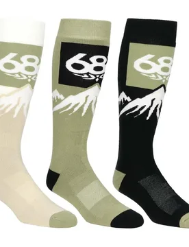 Chaussettes Longues Snow Caps 3 Paires Multi EU 44-46 - 686 - FashionsVida