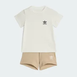 Set T-shirt e short 9-12M Stone Khaki