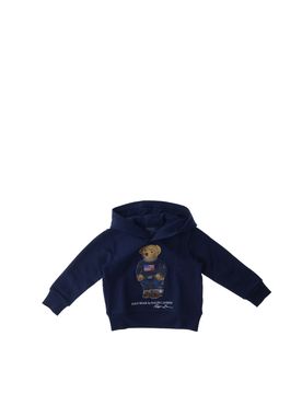Felpa con cappuccio POLO BOYS BLU NAVY 6