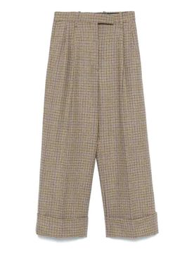 Pantaloni a doppia piega a vita alta