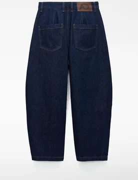Vaquero de mujer barrel fit en denim de algodón - Adolfo Dominguez - FashionsVida