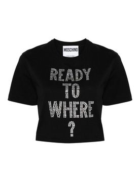 Moschino T-shirt Con Strass