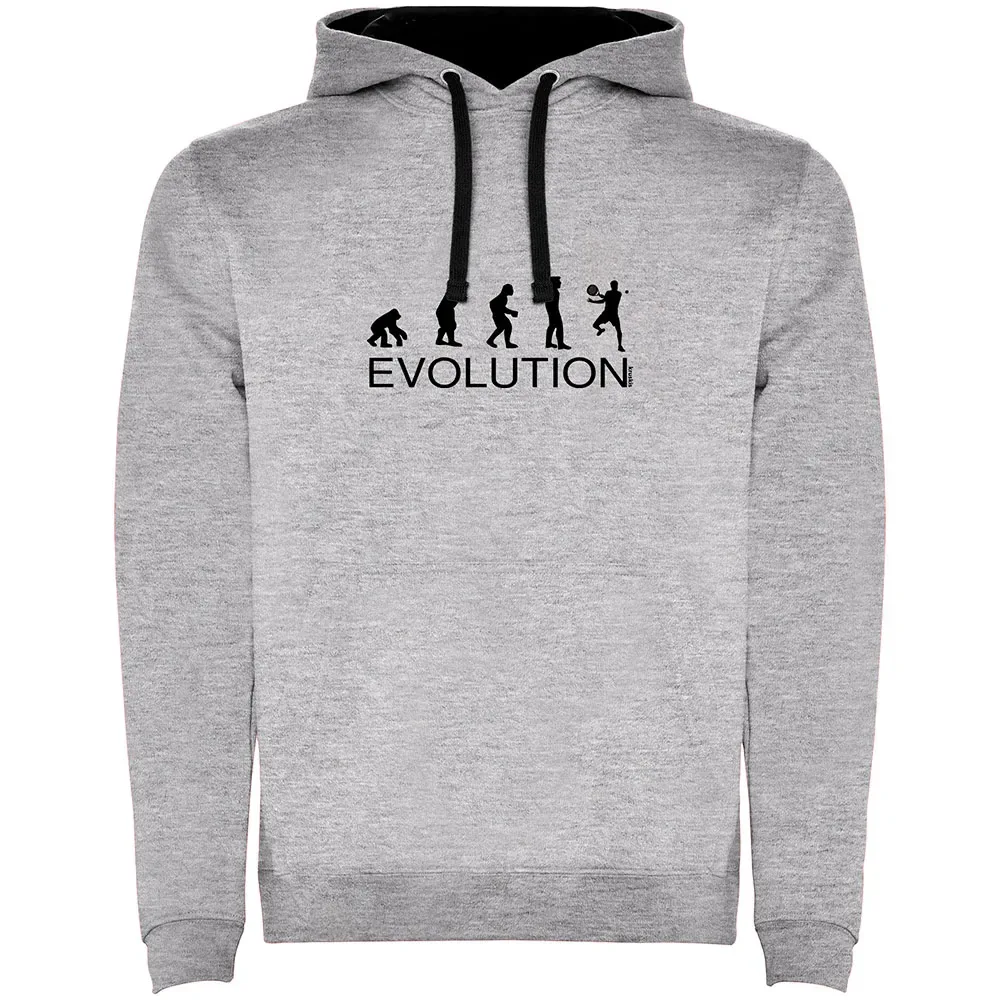 Evolution Padel Bicolor Hoodie Heather Grey / Black M - Kruskis - FashionsVida