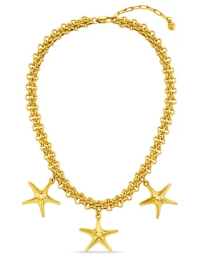 LUXE Statement Chain & Starfish Necklace - Default Title - Orelia London - FashionsVida