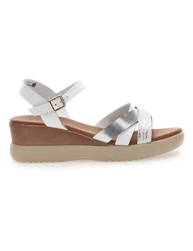 Sandali con zeppa bassa e fasce Bianchi incrociati FW10172 41 - PITTARELLO SUN - FashionsVida