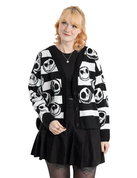 Women's Cardigan Sweater Black Official Merch Size: 2XL - Black - Size: 2XL - Disney - FashionsVida