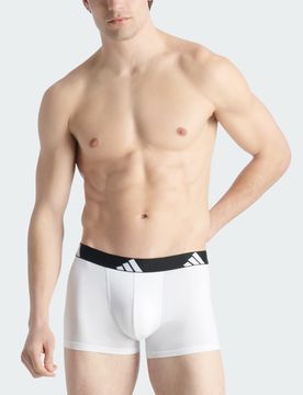 Boxer Active Flex Cotton (Confezione da 3) 2XL White / Medium Grey Heather / Black