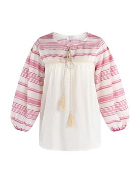 IZIA Blusa rosa / blanco natural