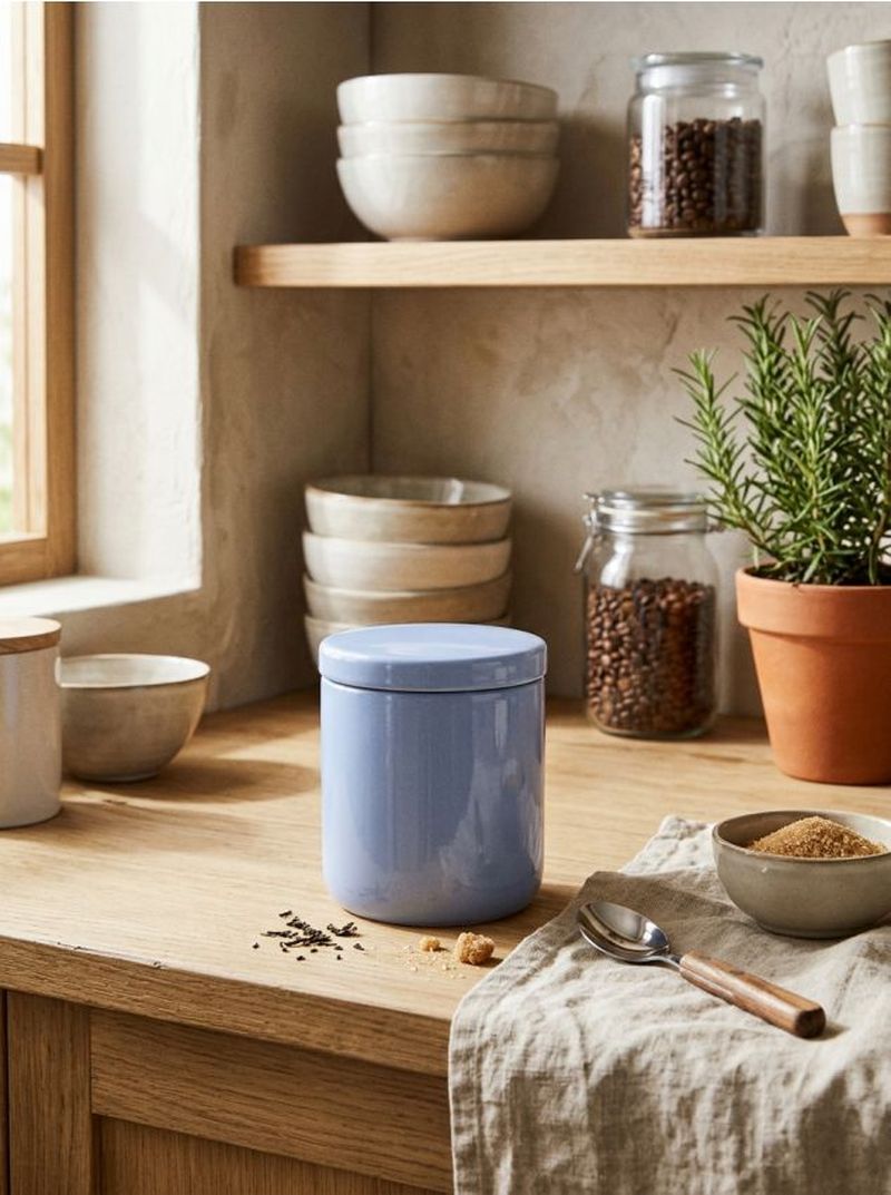 Contenitore per alimenti con coperchio - blu pallido