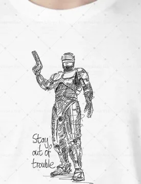 Men T-Shirt Hoodie Robocop Back in the day Dads Father's Day Films and TV SciFi Hand Drawn Comic style Unisex S-6XL Plus Si - Aliexpress - FashionsVida
