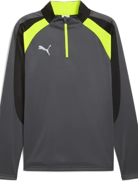 IndividualLIGA 1/4 Zip Herren Sweatshirt, grau M