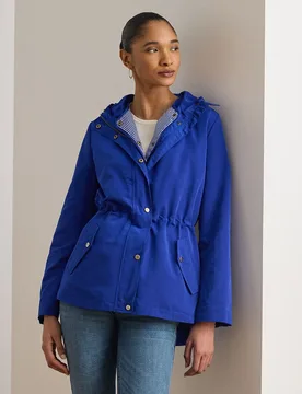 Chubasquero de mujer con capucha y bolsillos - Lauren Ralph Lauren - FashionsVida