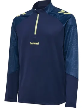 Training Oberteil mit halbem Reißverschluss für Kinder Blaze 2.0 - Bleu - unisex - Size: 12 ans - Hummel - FashionsVida