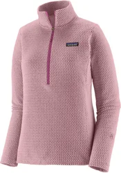 Polaire gaufrée à col zippé - W's R1 Air Zip Neck Quiet Violet - Taille S