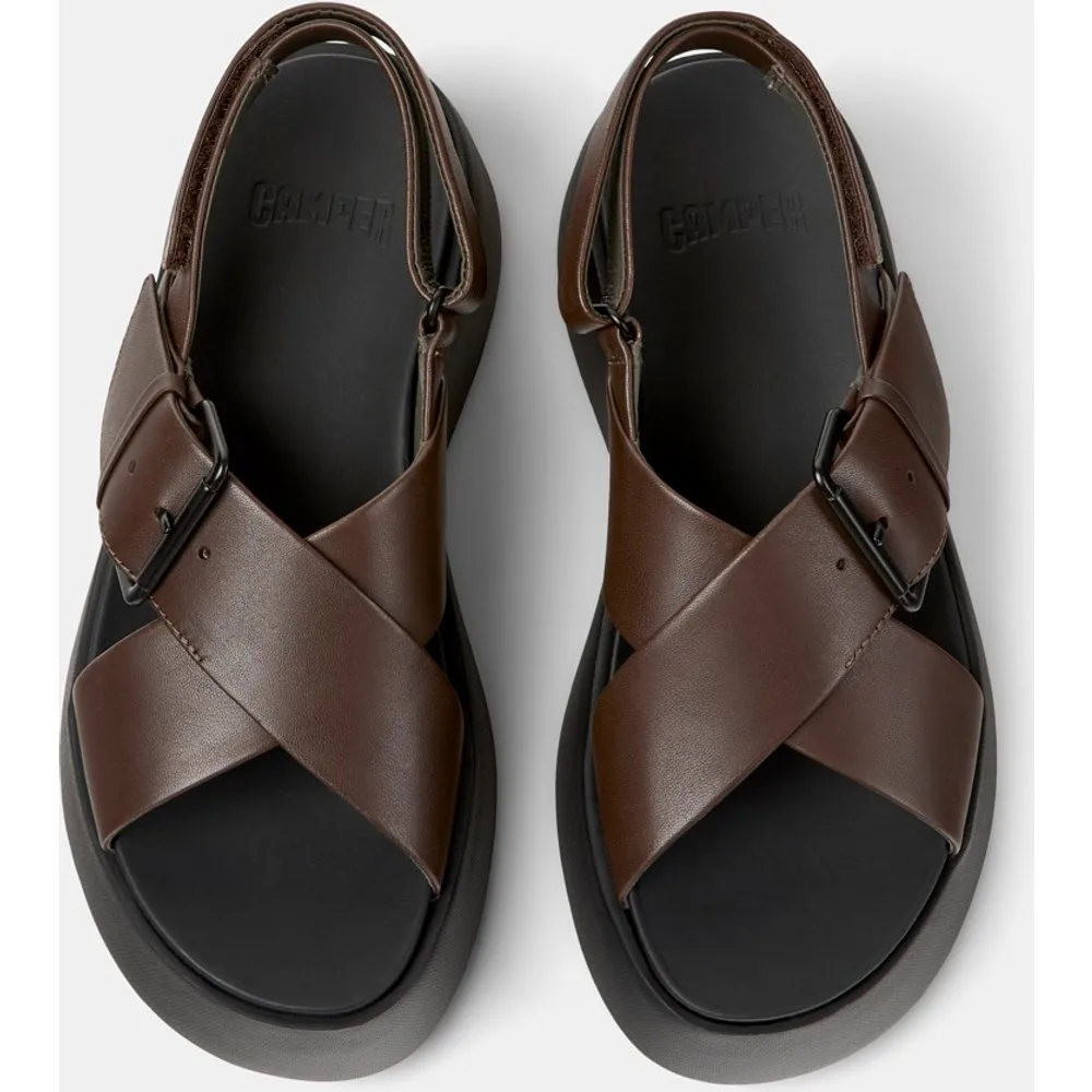 Sandalias de tacón de mujer de piel tasha - Camper - FashionsVida