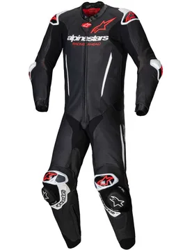 Tuta Moto Intera GP-R7 1PC Nero Bianco Rosso Flu taglia 52 - Alpinestars - FashionsVida
