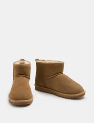 Suede Slipper Boots with Freshfeet™ Tan male
