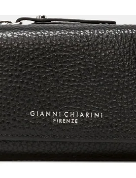 Cartera pequeña de piel grabada con detalle de la marca - Gianni Chiarini - FashionsVida