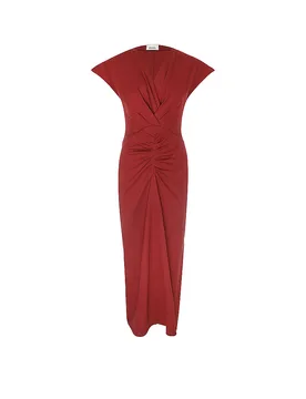 Midikleid NADRA dunkelrot 40 damen - Isabel marant - FashionsVida