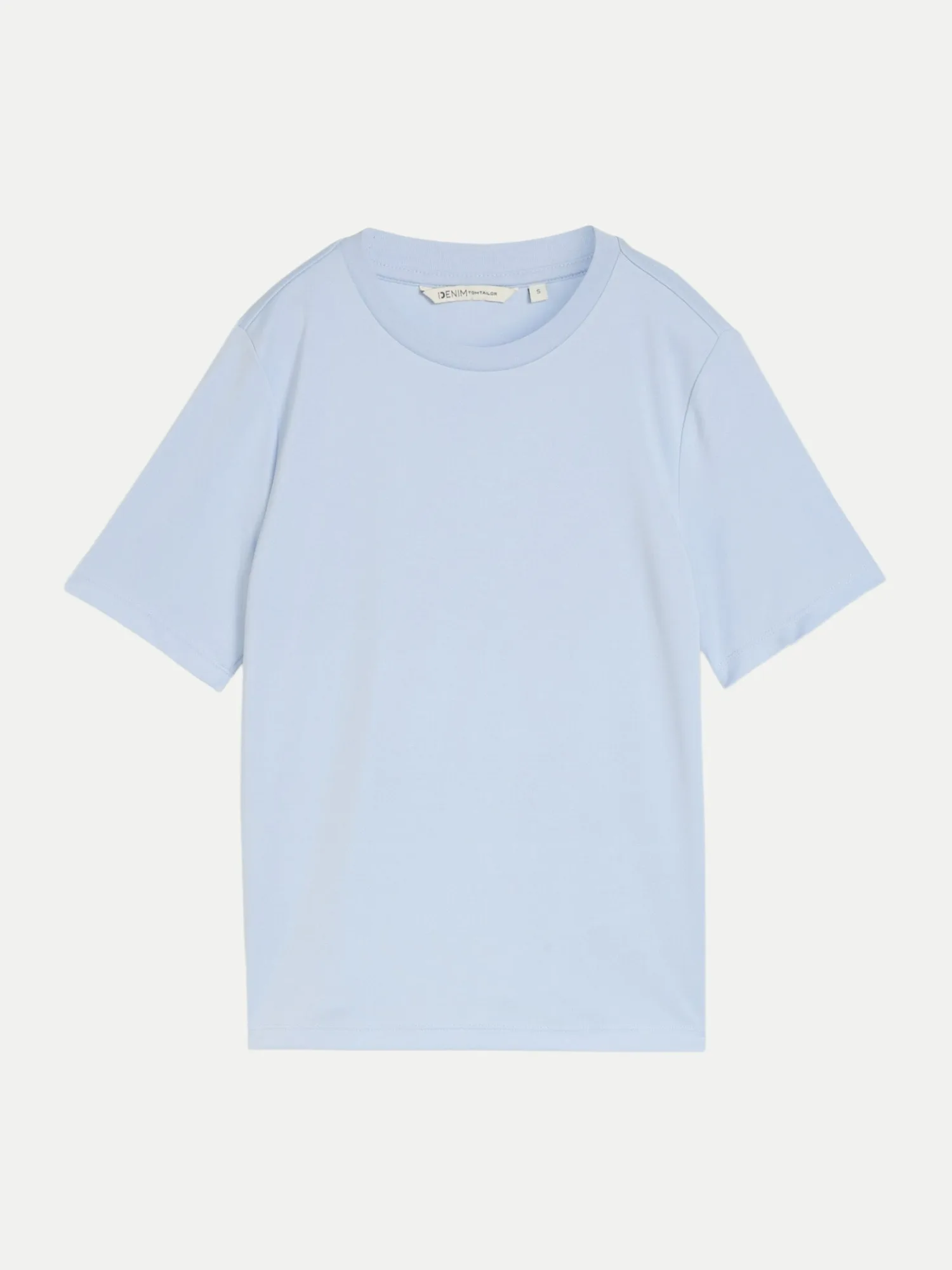 Basic T-Shirt Blau S - Tom Tailor Denim - FashionsVida