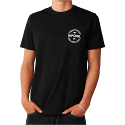 Staple camiseta manga corta hombre Negro (M)