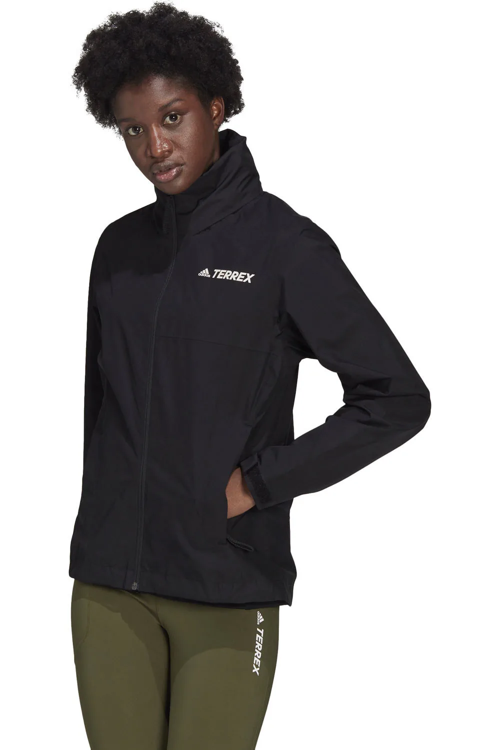 Terrex multi rainrdy primegreen two-layer chaqueta impermeable mujer Negro (XS) - Adidas - FashionsVida