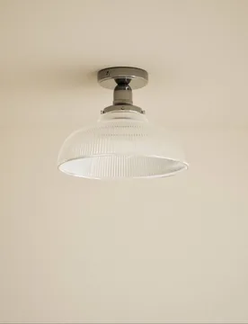 Florence Flush Ceiling Light Chrome - M&S - FashionsVida