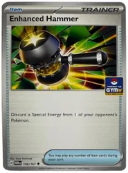 Pokemon SV Twilight Masquerade 148/167 Enhanced Hammer (TCG Gym Stamp Non-Holo)