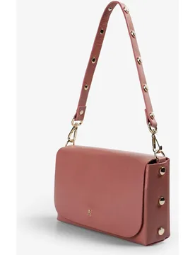 Bolso de hombro 100% piel con logo en la parte frontal - Scalpers - FashionsVida
