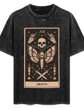 Death - Moth Tarot T-Shirt Sport Basic Moisture Wicking Tee - Aliexpress - FashionsVida