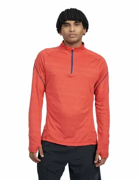 Pro Training Long Sleeve T-shirt Rococco Red Marl XL Men - Umbro - FashionsVida