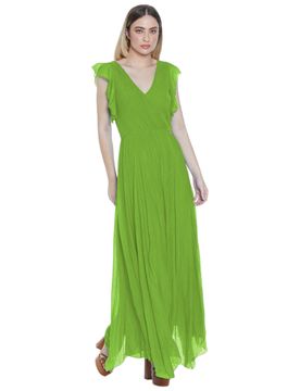 Abito lungo verde mela Azzurrina