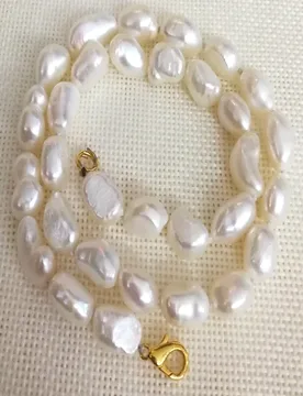 Mm White Baroque Natural Freshwater Pearl Choker Necklace Jewelry for Woman Girl Gift - Aliexpress - FashionsVida