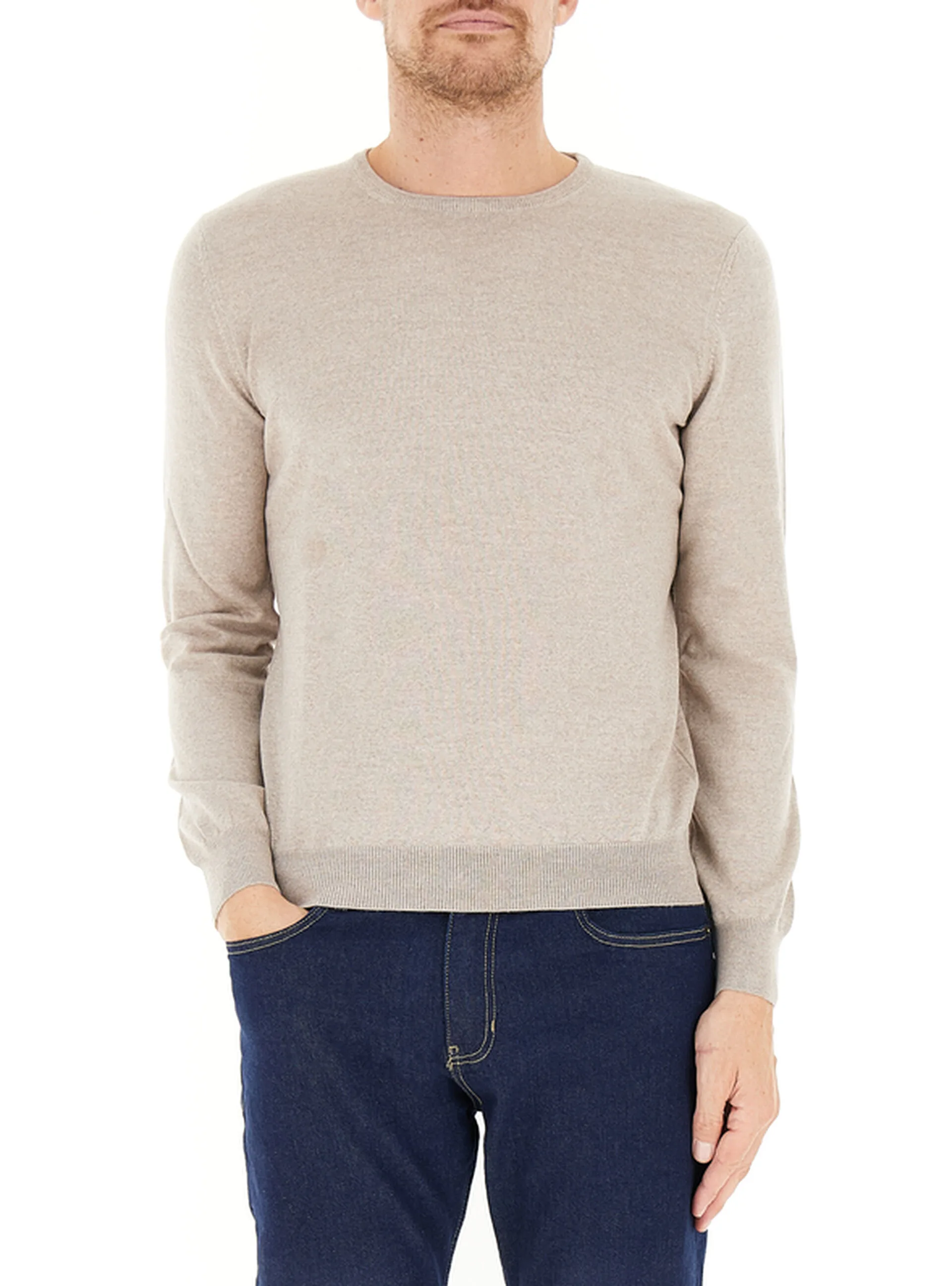 GRAN SASSO Maglia in lana BEIGE 60 - Gran Sasso - FashionsVida