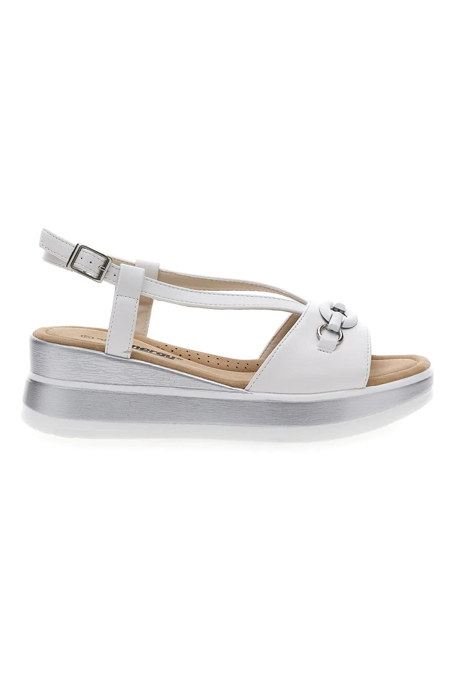 SANDALI PLATFORM BIANCHI E477 37 - Energy - FashionsVida