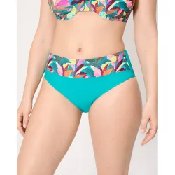 Bragas de bikini reductora alta hojas